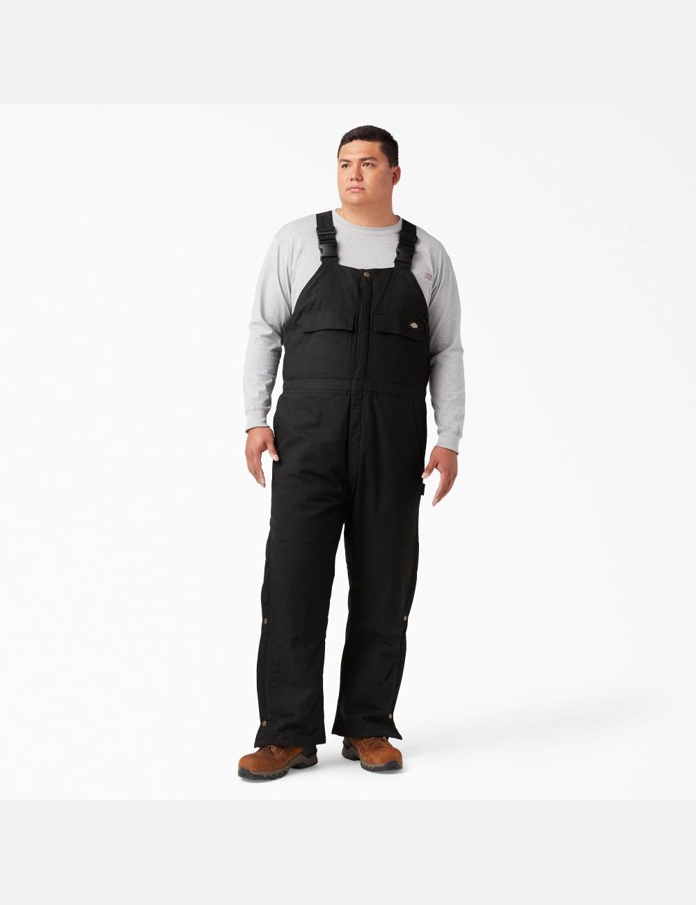 Black Dickies Sanded Duck Insulated Coveralls & Overalls | 246MUNQAF