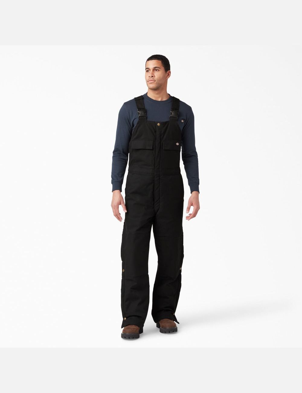 Black Dickies Sanded Duck Insulated Coveralls & Overalls | 246MUNQAF