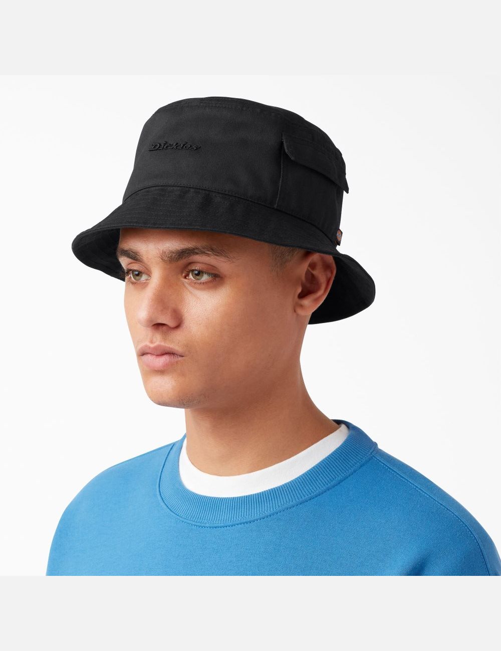 Black Dickies Script Bucket Hats | 831KCANMZ