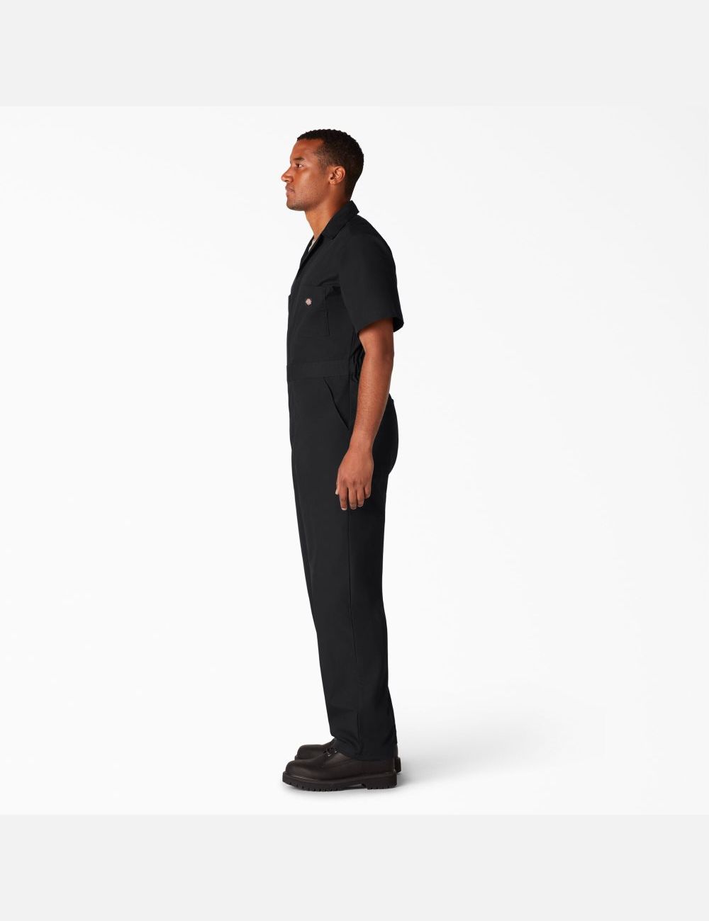 Black Dickies Short Sleeve Coveralls | 593HZTGYM