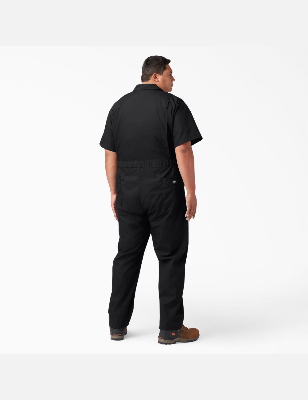 Black Dickies Short Sleeve Coveralls | 593HZTGYM