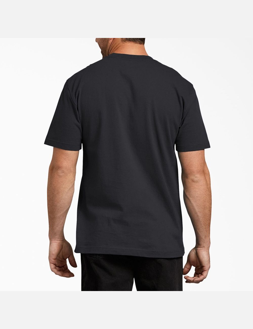 Black Dickies Short Sleeve Heavyweight Crew Neck Shirts | 231PZTHSG