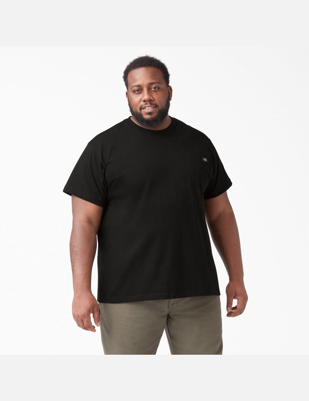 Black Dickies Short Sleeve Heavyweight Shirts | 321VPRYNO