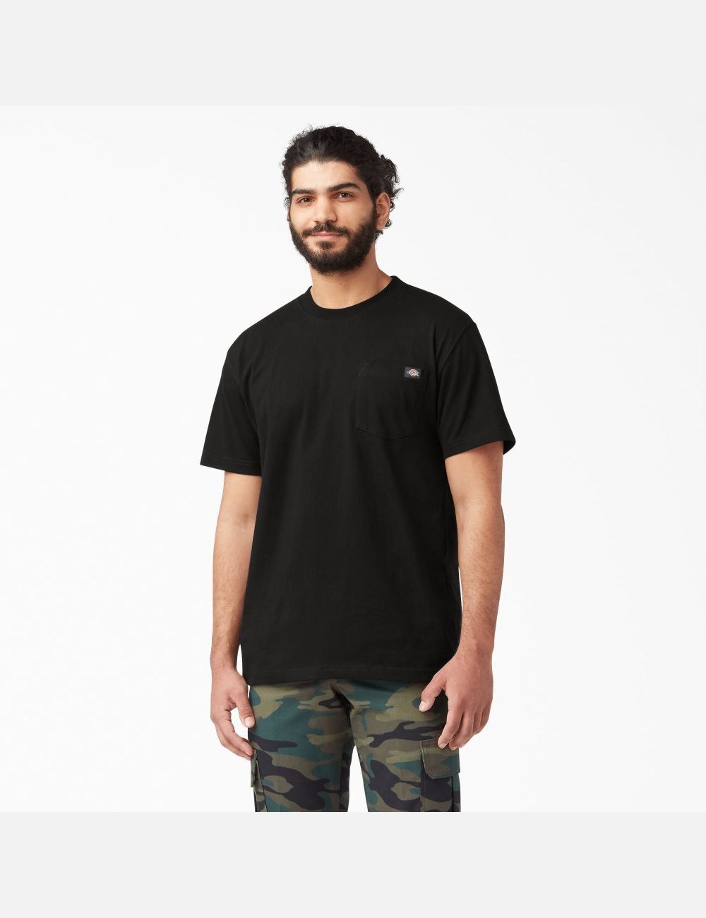 Black Dickies Short Sleeve Heavyweight Shirts | 321VPRYNO