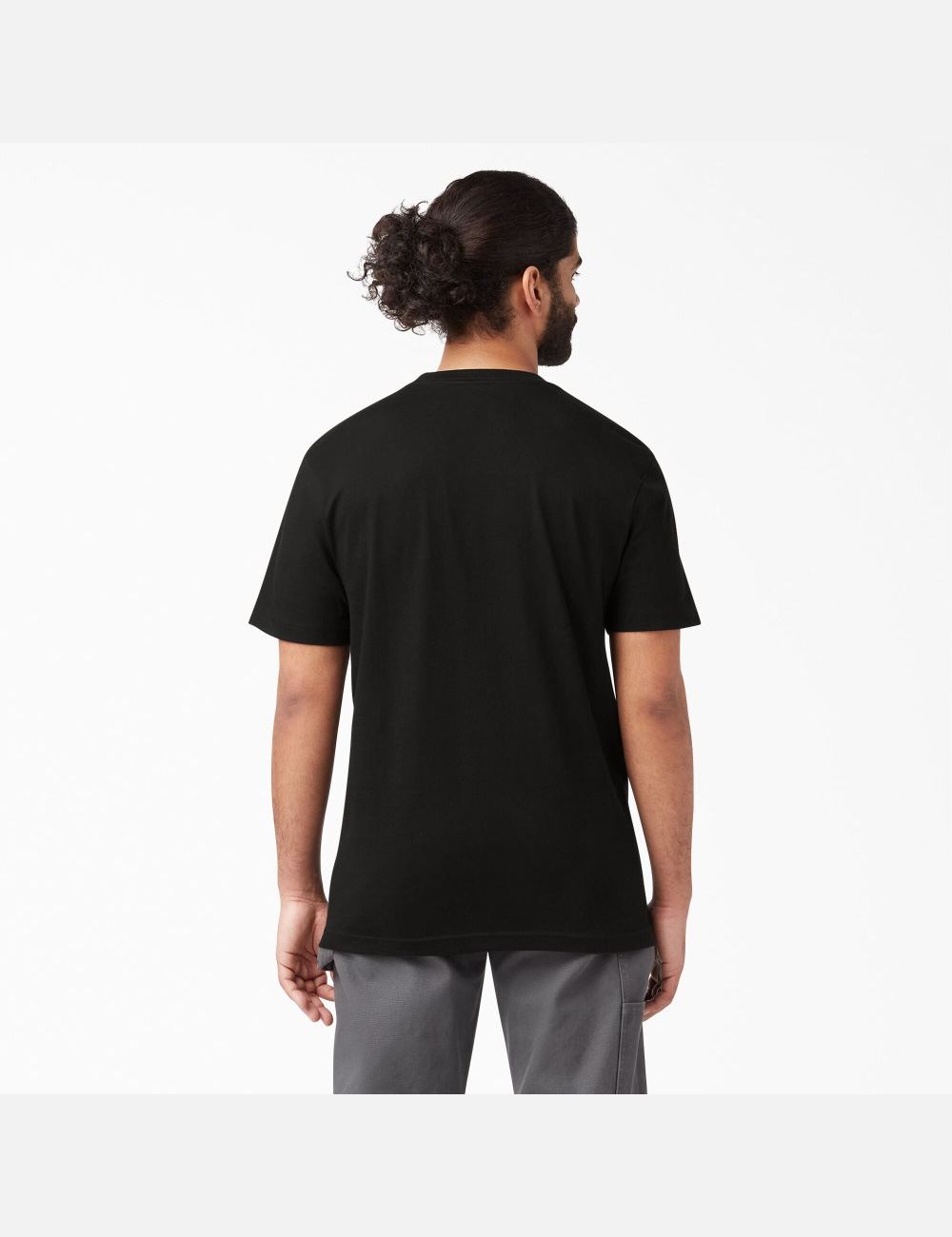 Black Dickies Short Sleeve Pocket Shirts | 259LZQBJH