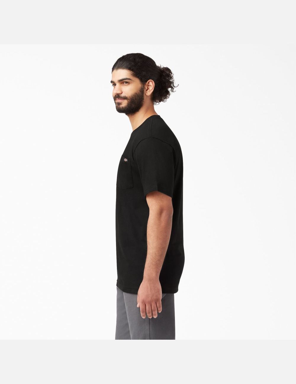 Black Dickies Short Sleeve Pocket Shirts | 259LZQBJH