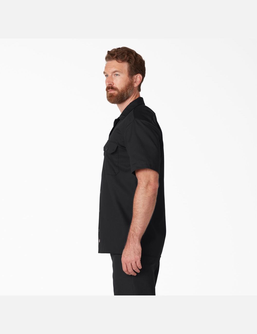 Black Dickies Short Sleeve Shirts | 203PTSJOR