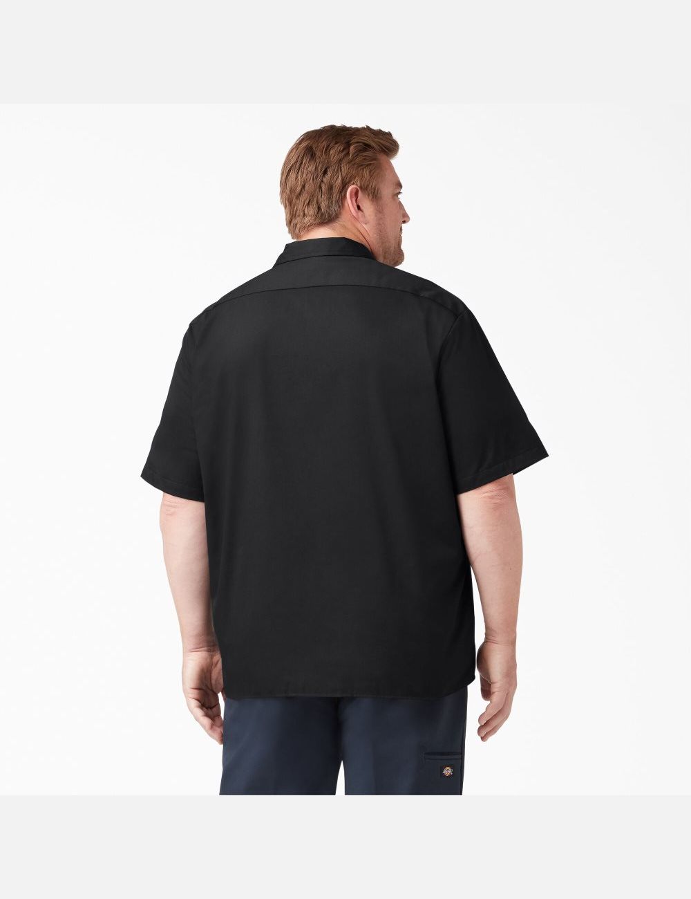 Black Dickies Short Sleeve Shirts | 203PTSJOR