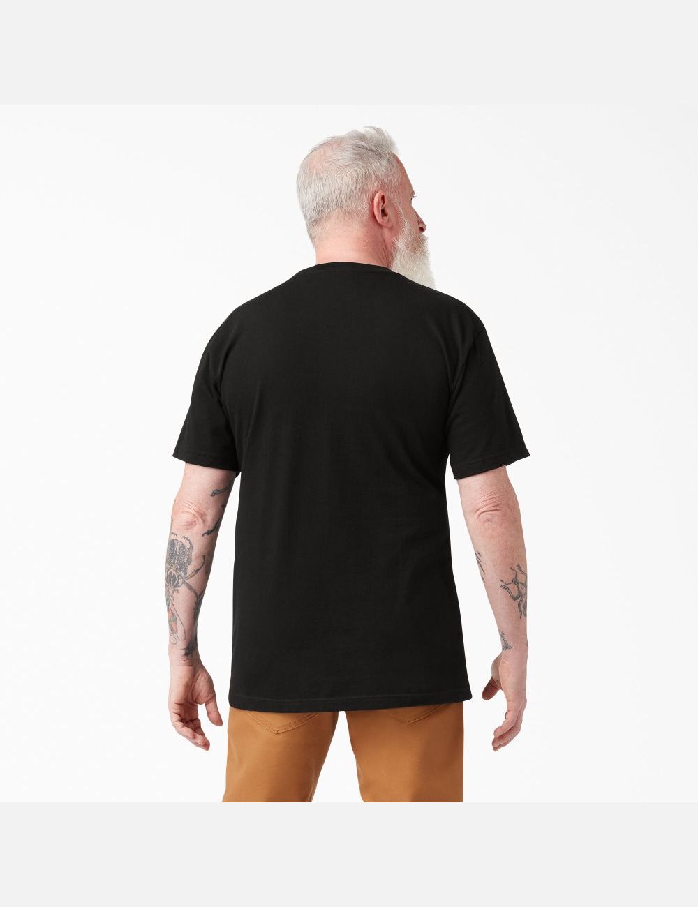 Black Dickies Short Sleeve Two Packs Shirts | 368LRWKDU