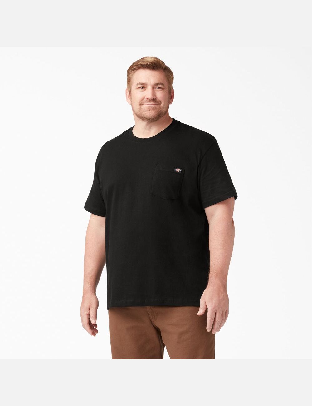 Black Dickies Short Sleeve Two Packs Shirts | 368LRWKDU