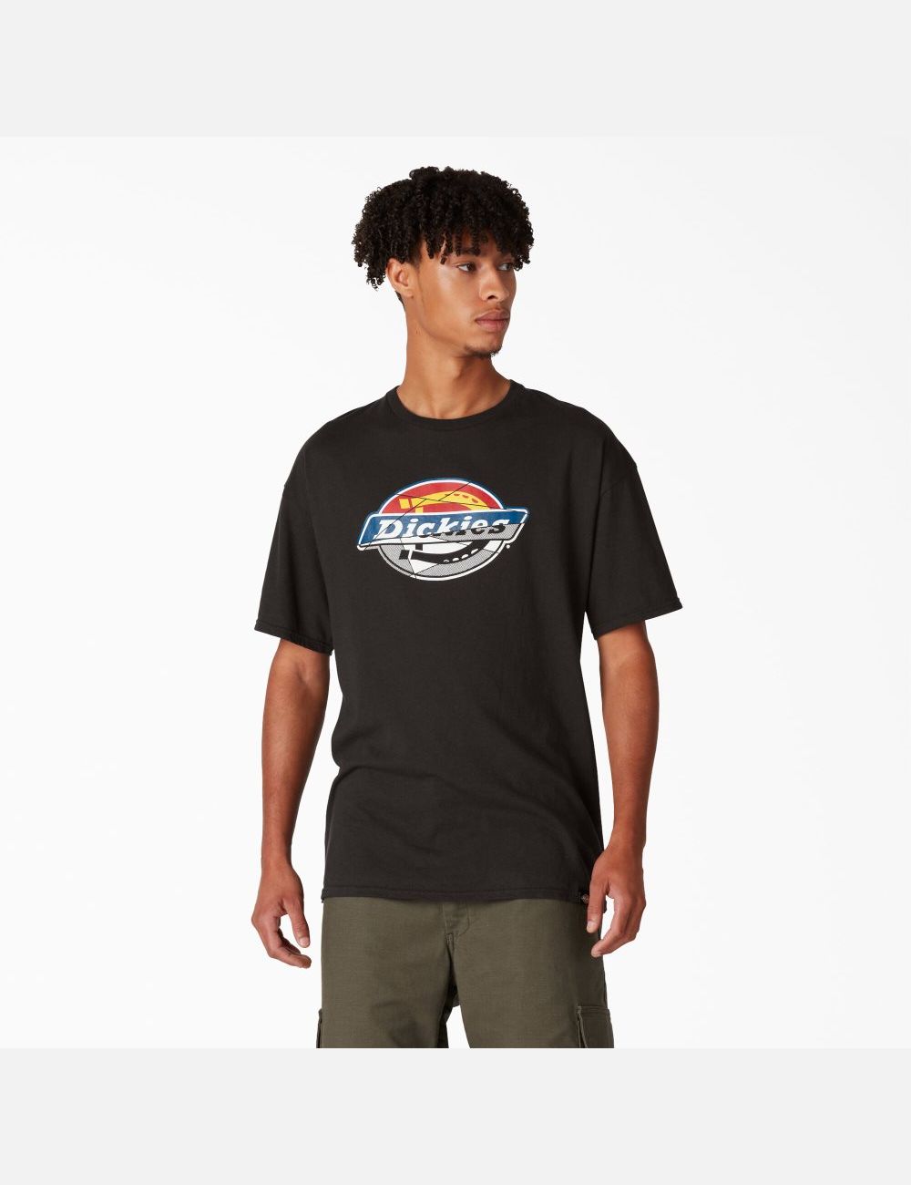 Black Dickies Skateboarding Distressed OG Graphic T-Shirts | 564XYMAIP