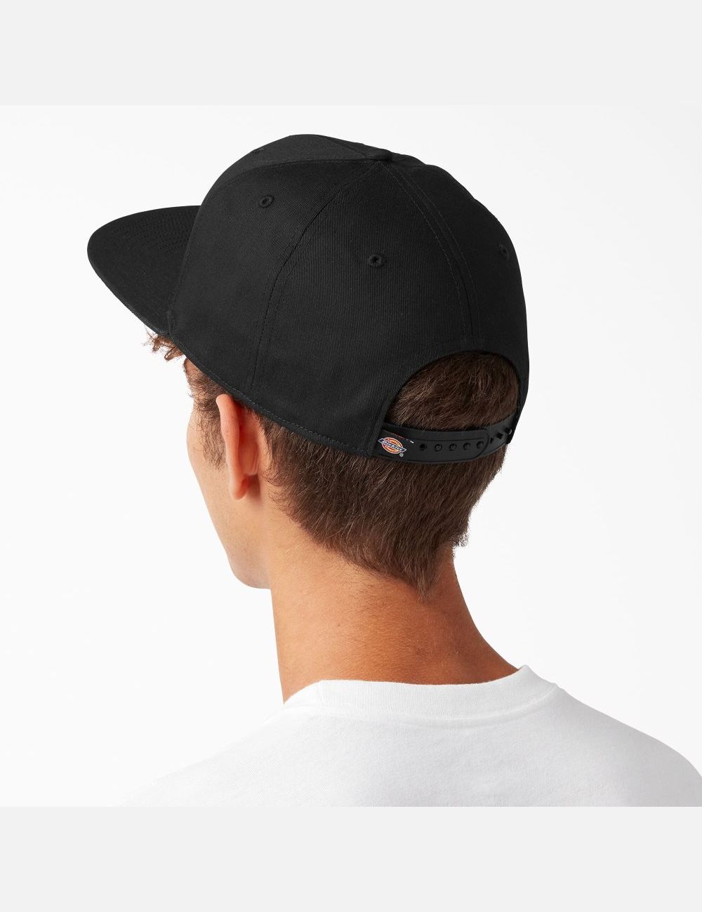 Black Dickies Skateboarding Flat Bill Hats | 835QNWBDT