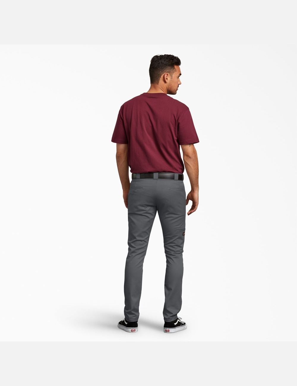 Black Dickies Skinny Fit Straight Leg Double Knee Pants | 146ENOTFL