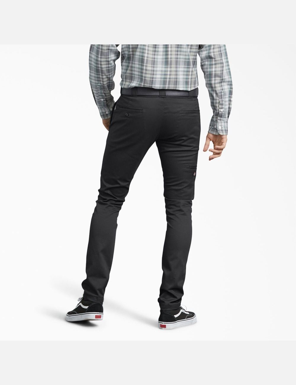 Black Dickies Skinny Fit Straight Leg Work Pants | 204YFLHGO