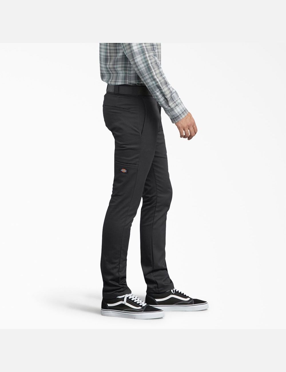 Black Dickies Skinny Fit Straight Leg Work Pants | 204YFLHGO