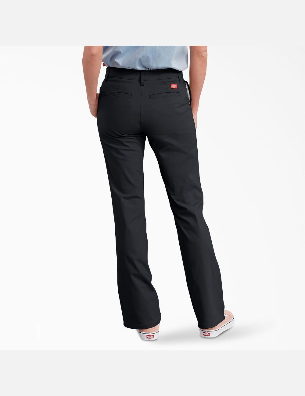 Black Dickies Slim Fit Bootcut Work Pants | 364JNUXYL