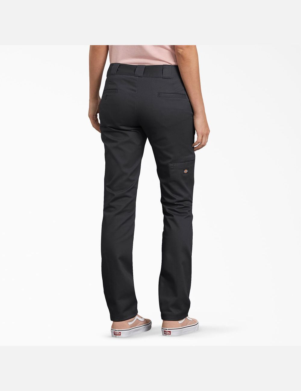 Black Dickies Slim Fit Double Knee Pants | 045ELAZFR