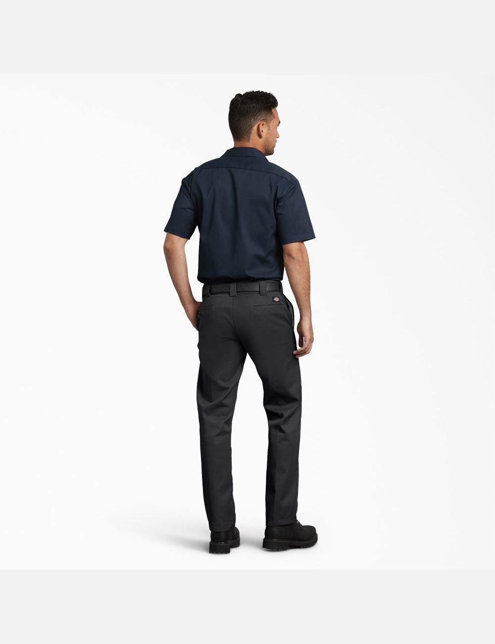 Black Dickies Slim Fit Straight Leg Work Pants | 406AYXFRV