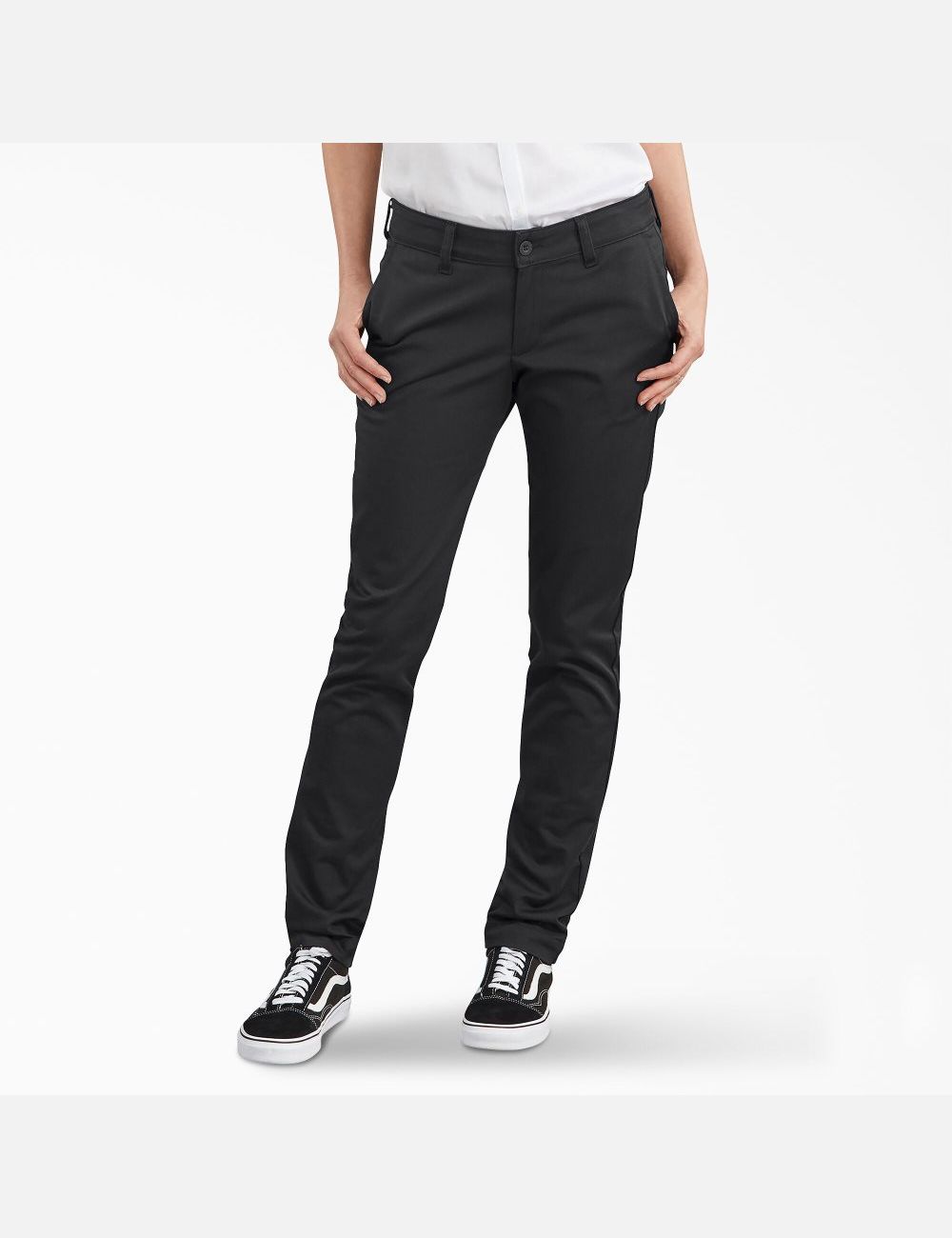 Black Dickies Stretch Twill Pants | 143REXJVZ