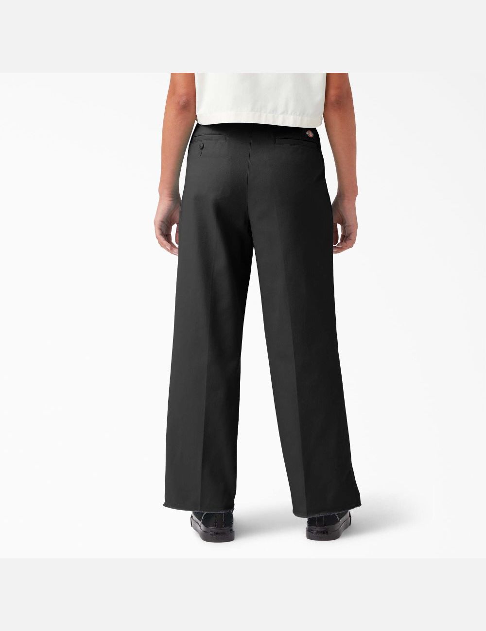 Black Dickies Twill Cropped Pants | 936XZHVLR