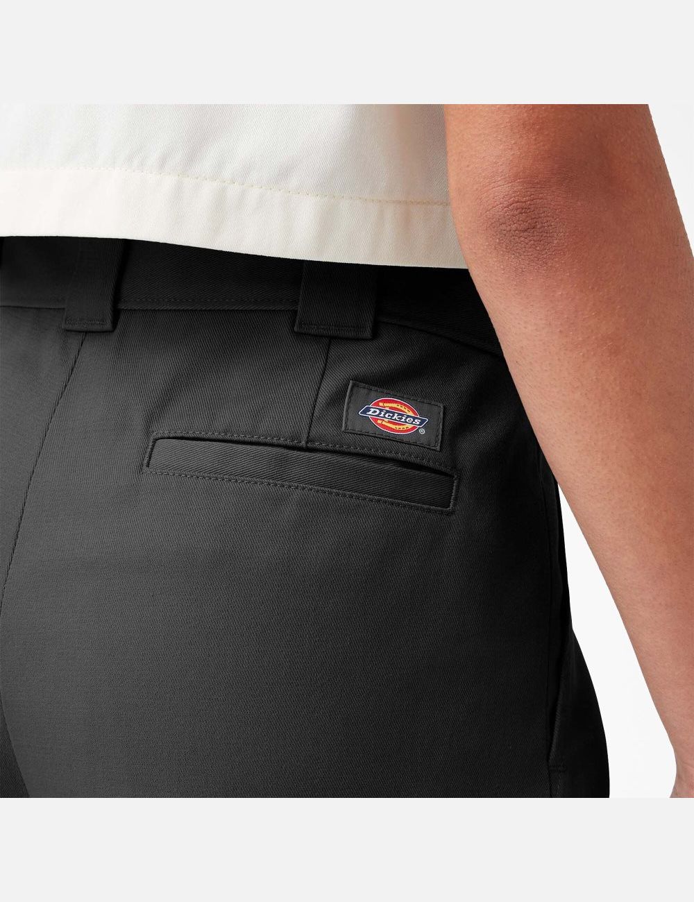 Black Dickies Twill Cropped Pants | 936XZHVLR