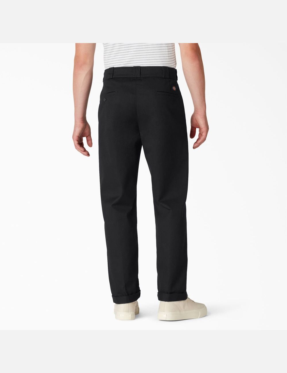 Black Dickies Twill Cuffed Pants | 083SBQMGY