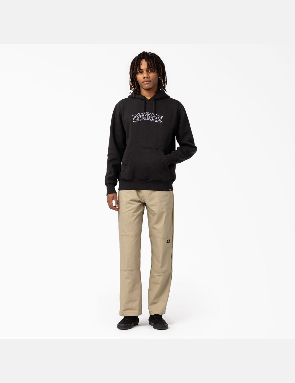 Black Dickies Union Springs Logo Hoodies | 902HUGLAC