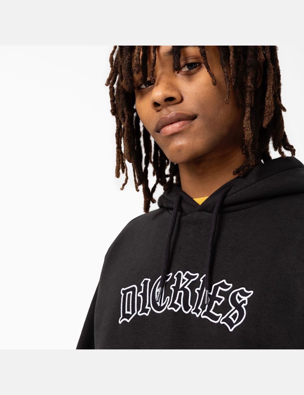 Black Dickies Union Springs Logo Hoodies | 902HUGLAC