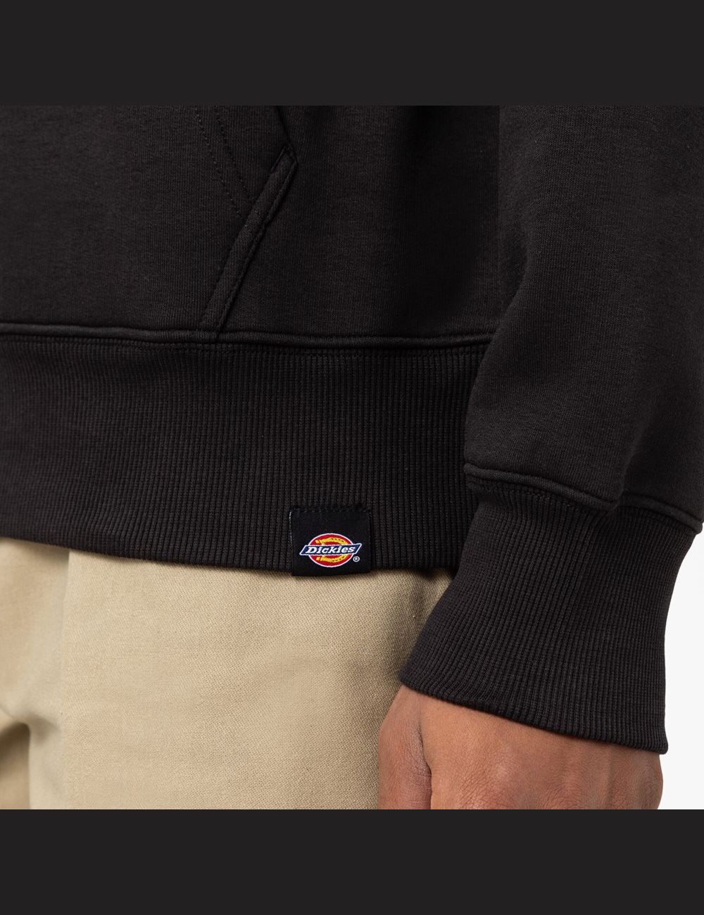 Black Dickies Union Springs Logo Hoodies | 902HUGLAC