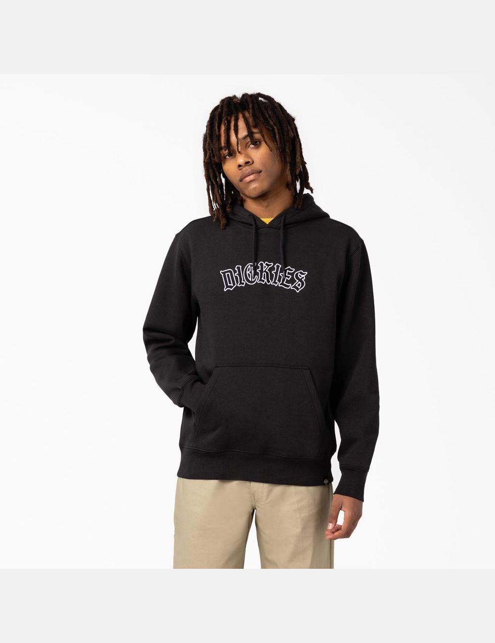 Black Dickies Union Springs Logo Hoodies | 902HUGLAC