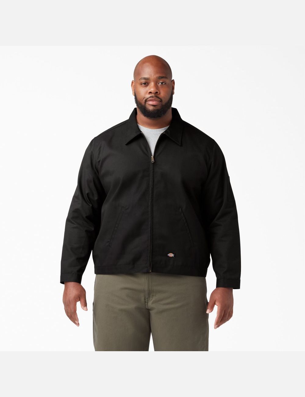 Black Dickies Unlined Eisenhower Coats & Jackets | 574EOVAUL