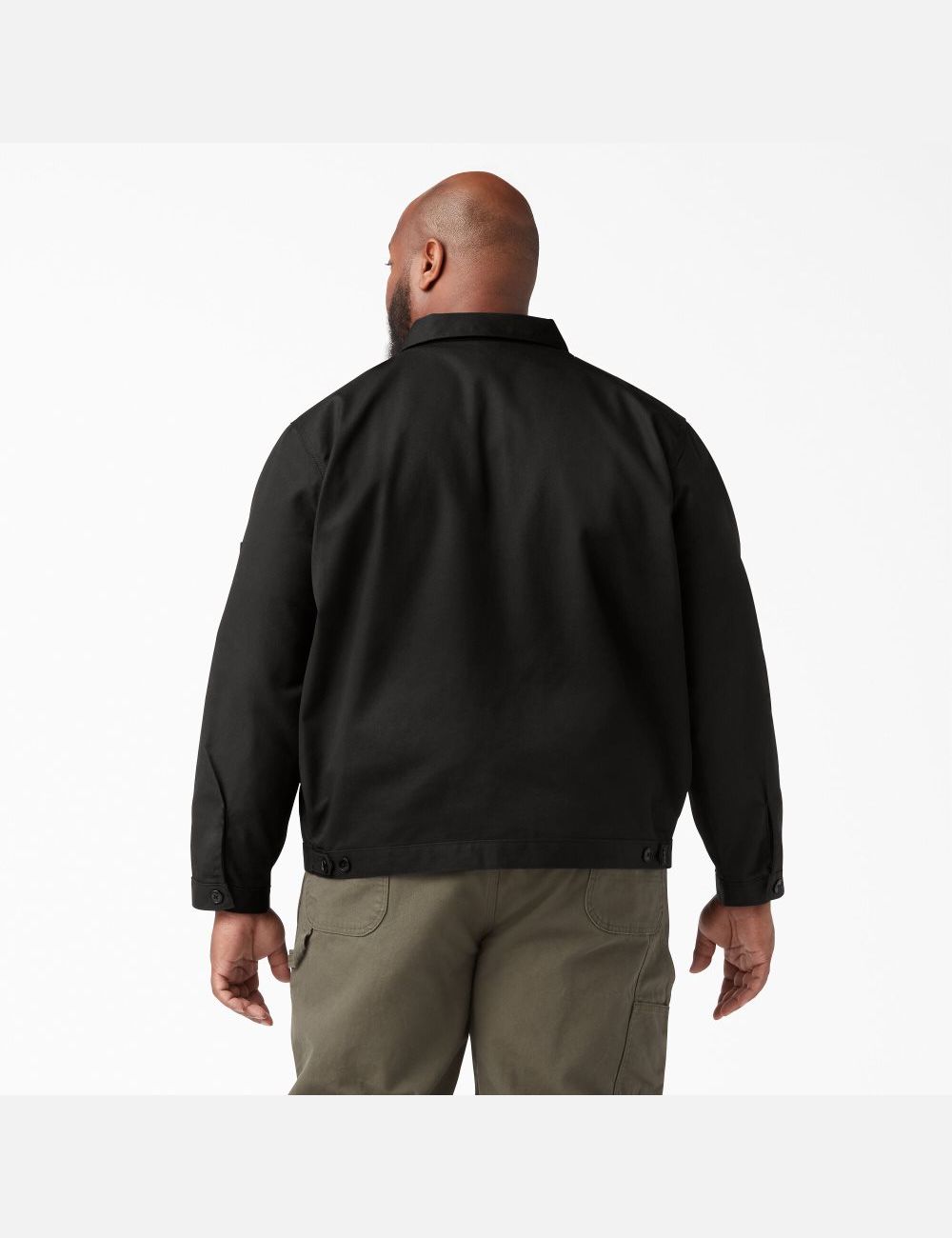 Black Dickies Unlined Eisenhower Coats & Jackets | 574EOVAUL