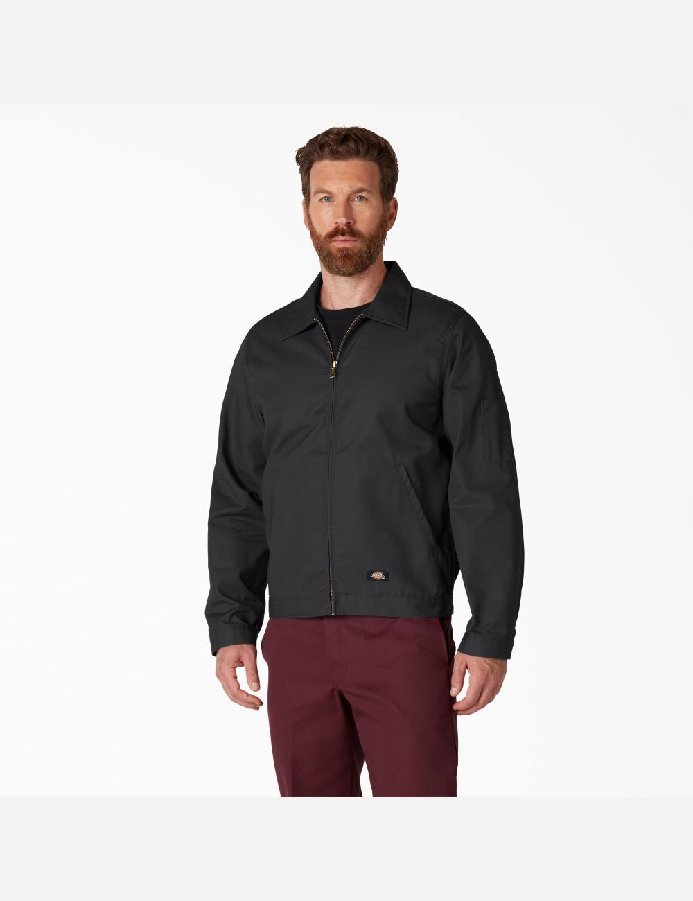 Black Dickies Unlined Eisenhower Coats & Jackets | 574EOVAUL