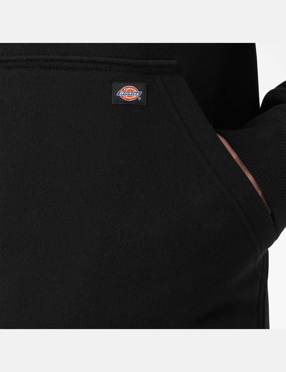 Black Dickies Water Repellent Logo Sleeve Outerwear | 860TQJBZR