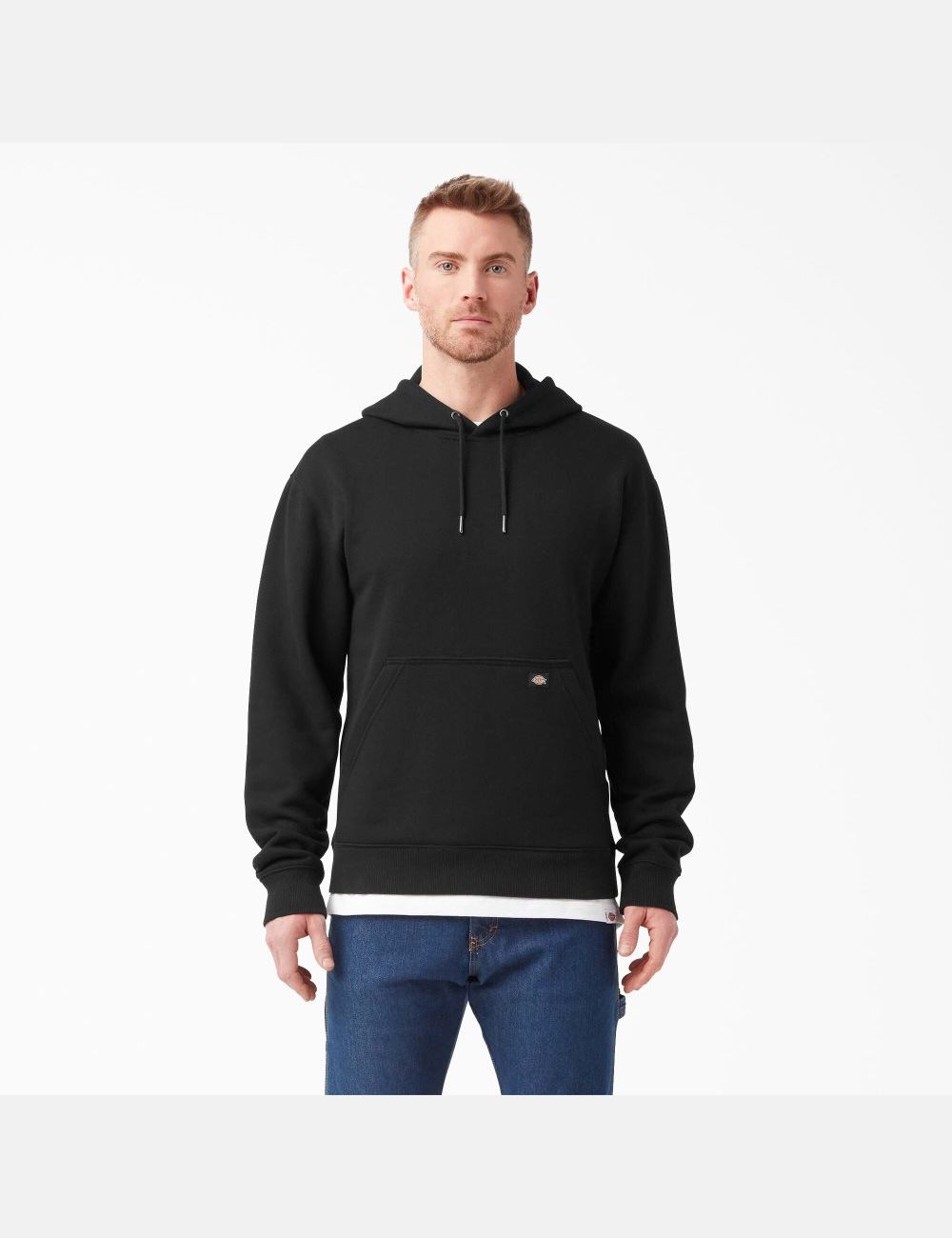 Black Dickies Water Repellent Logo Sleeve Outerwear | 860TQJBZR