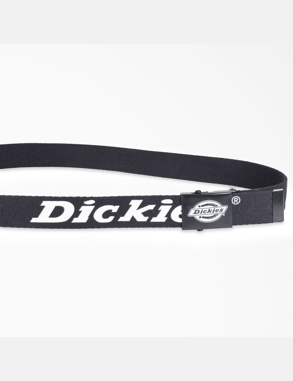 Black Dickies Web Logo Belts & Suspenders | 964FMCAHK