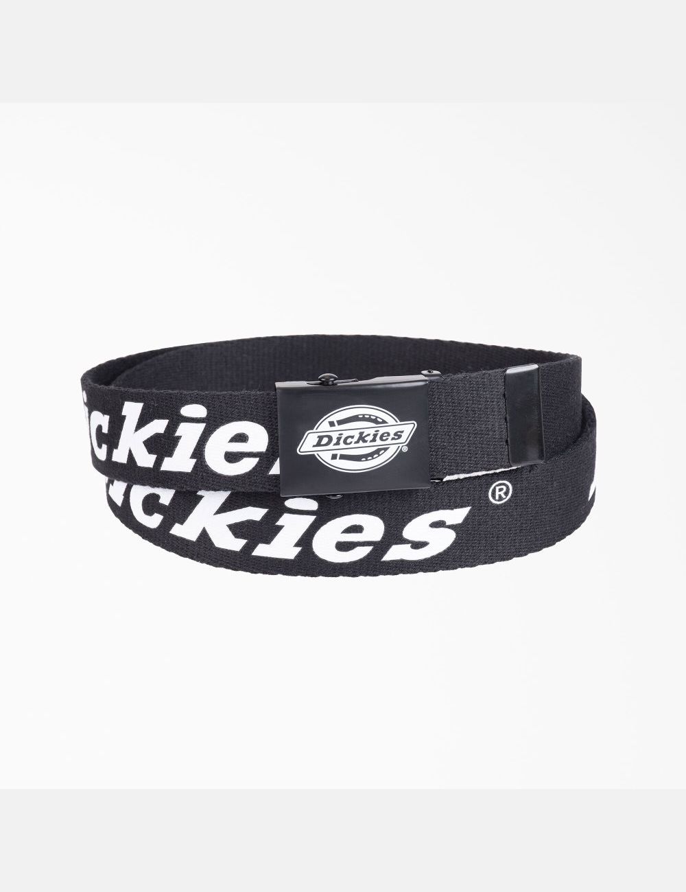 Black Dickies Web Logo Belts & Suspenders | 964FMCAHK