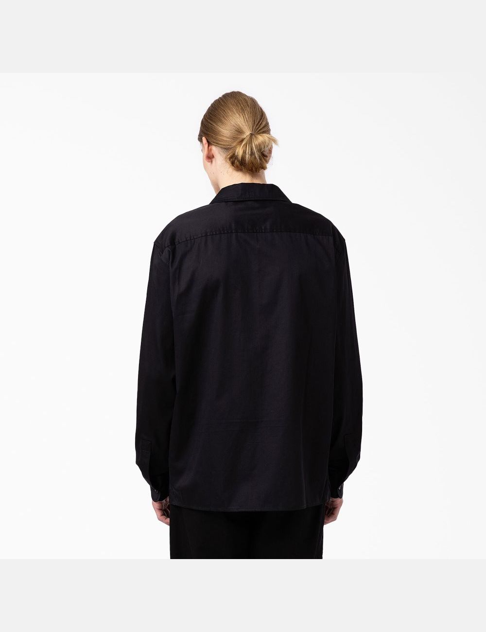 Black Dickies Westover Long Sleeve Shirt Button Up | 294TSLXPK