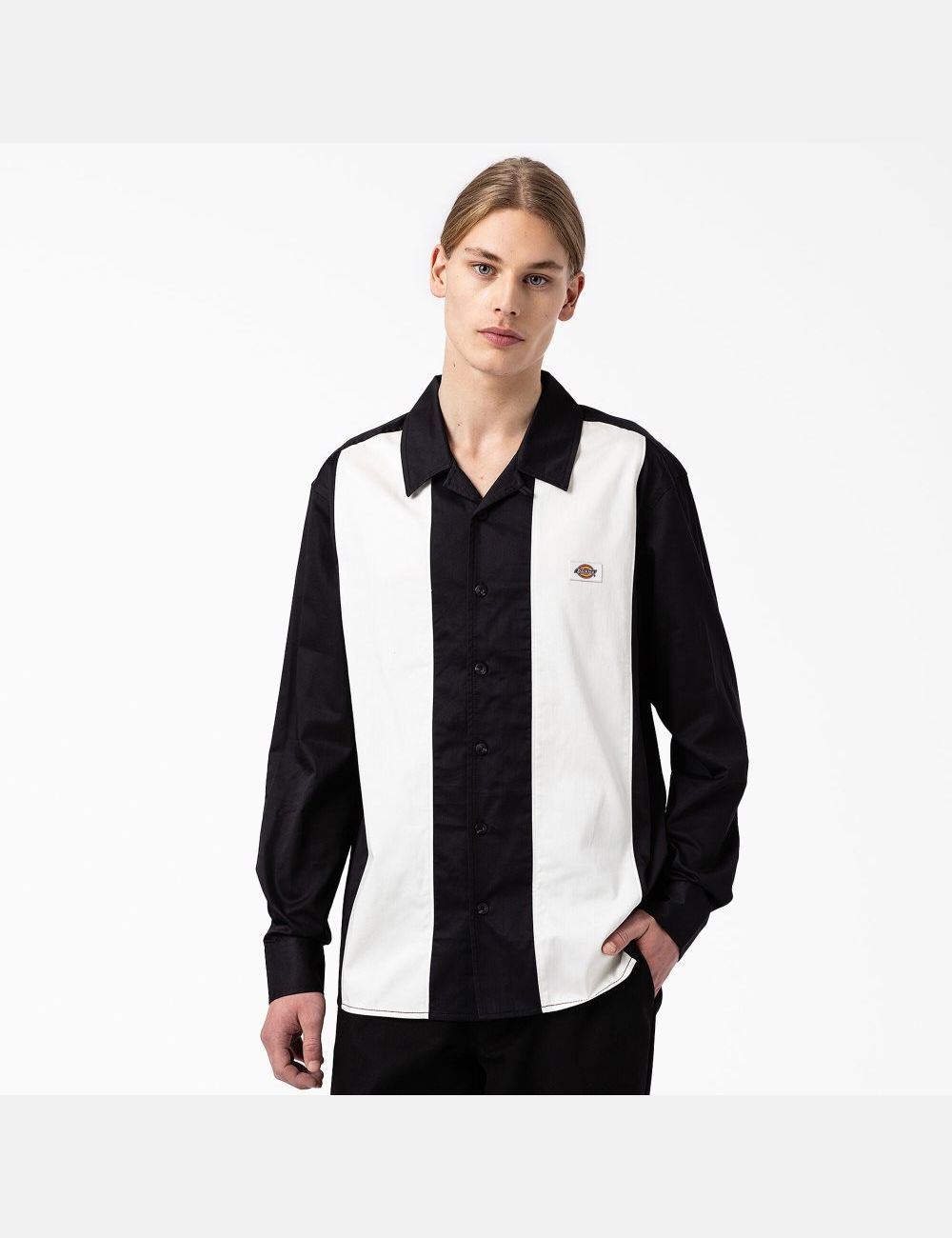 Black Dickies Westover Long Sleeve Shirt Button Up | 294TSLXPK