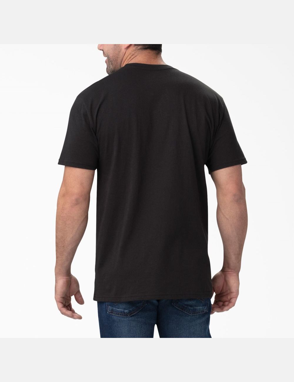 Black/White Dickies Short Sleeve Relaxed Fit Graphic T-Shirts | 167WQFVAY