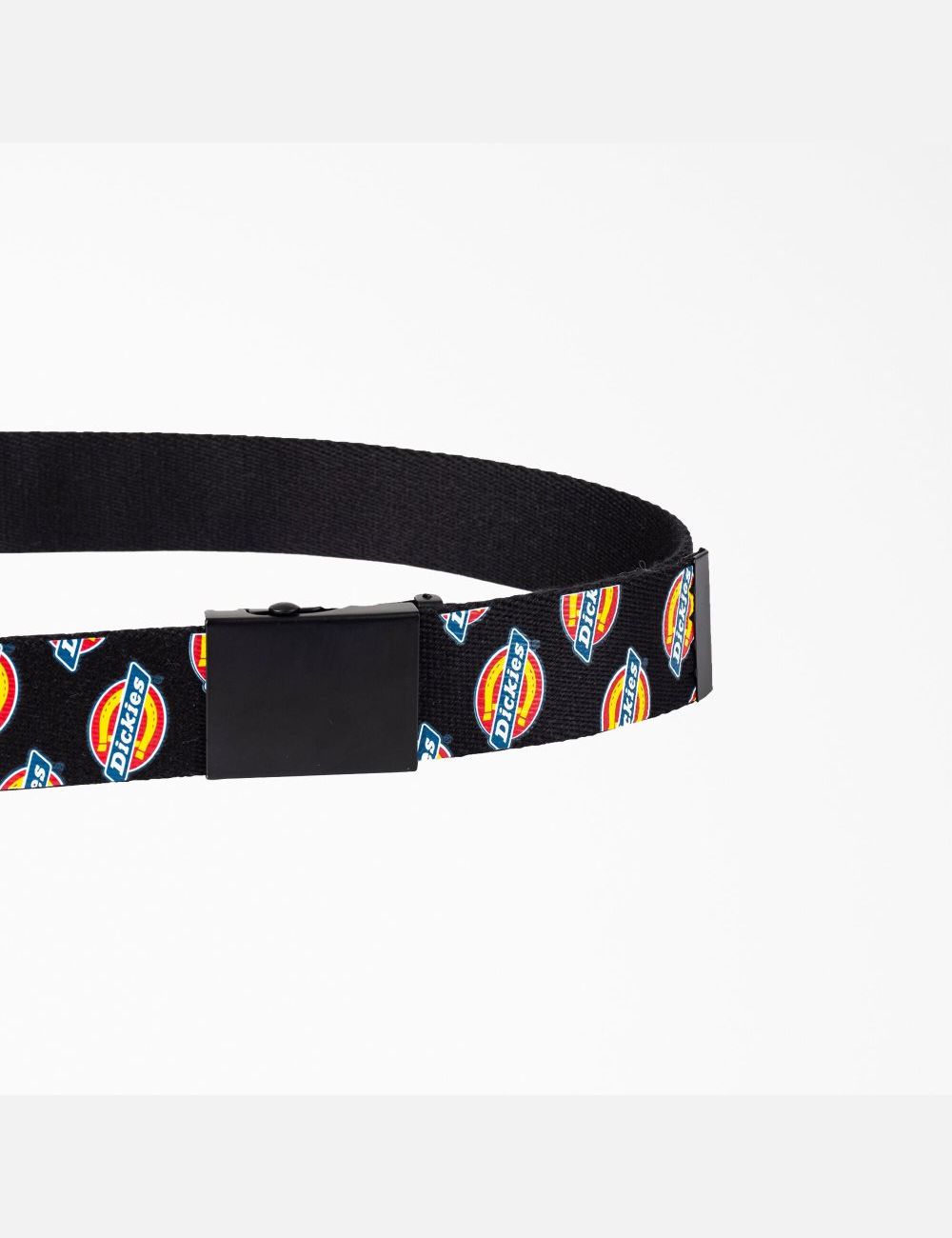 Black/White Dickies Web Logo Print Belts & Suspenders | 321HURFKO