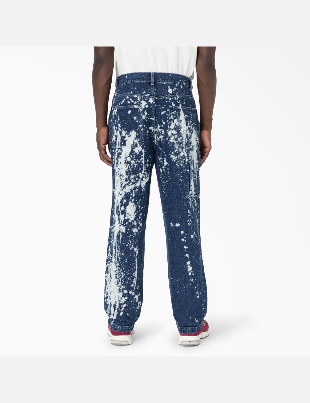 Bleached Indigo Blue Dickies Brain Dead Bleached Jeans | 618ZXDEUY