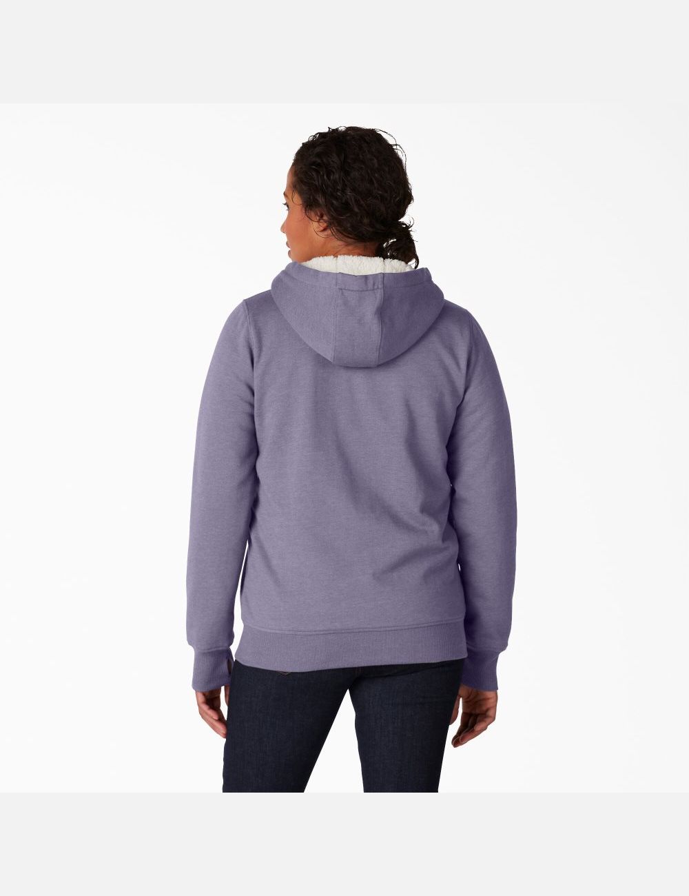 Blue Violet Dickies High Pile Fleece Lined Hoodies | 430WVIMDB