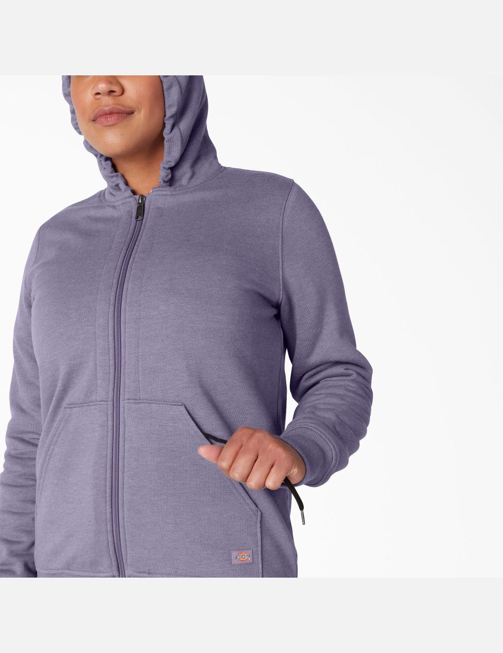 Blue Violet Dickies High Pile Fleece Lined Hoodies | 430WVIMDB