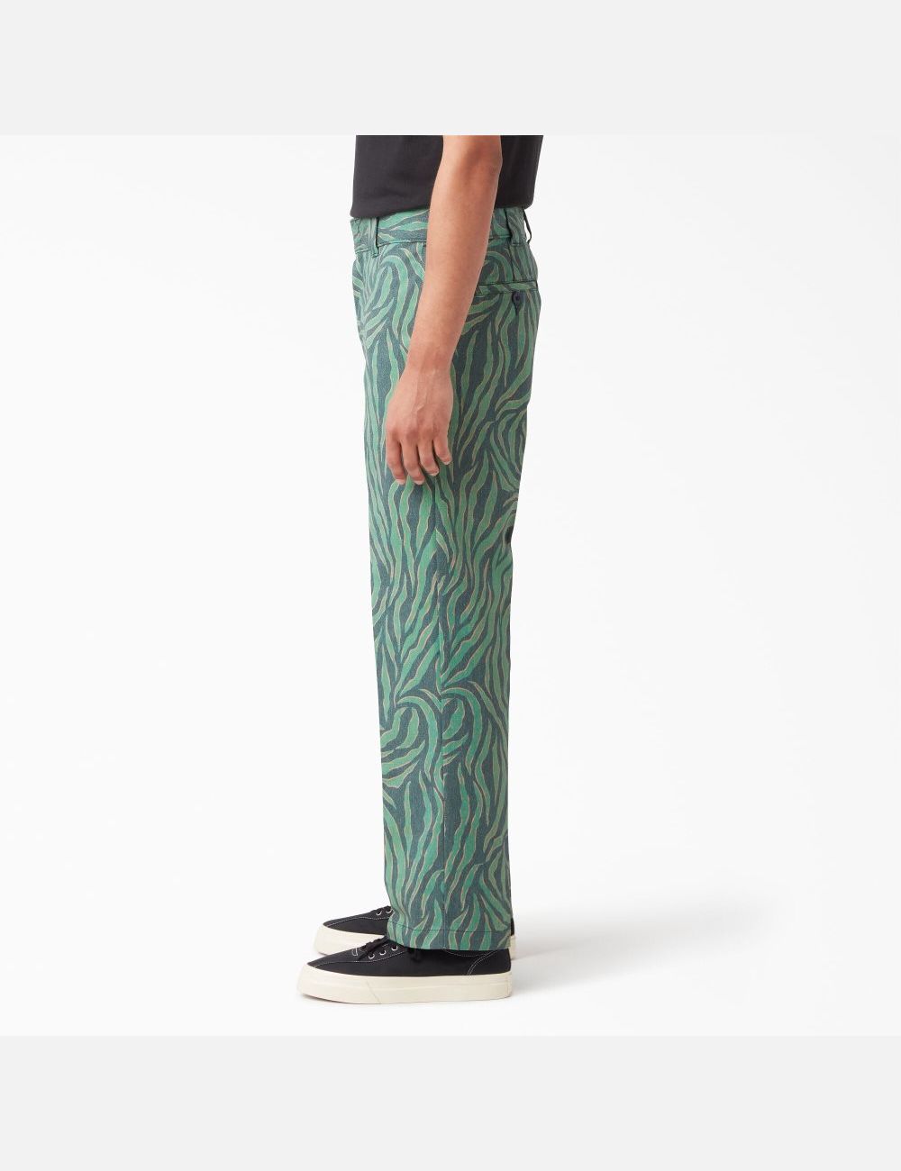 Bottle Green Tiger Print Dickies Tiger Print Pants | 845NJBFTU