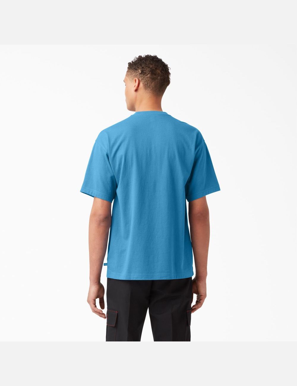 Bright Cobalt Dickies Chest Logo Pocket T-Shirts | 106YWJCNZ