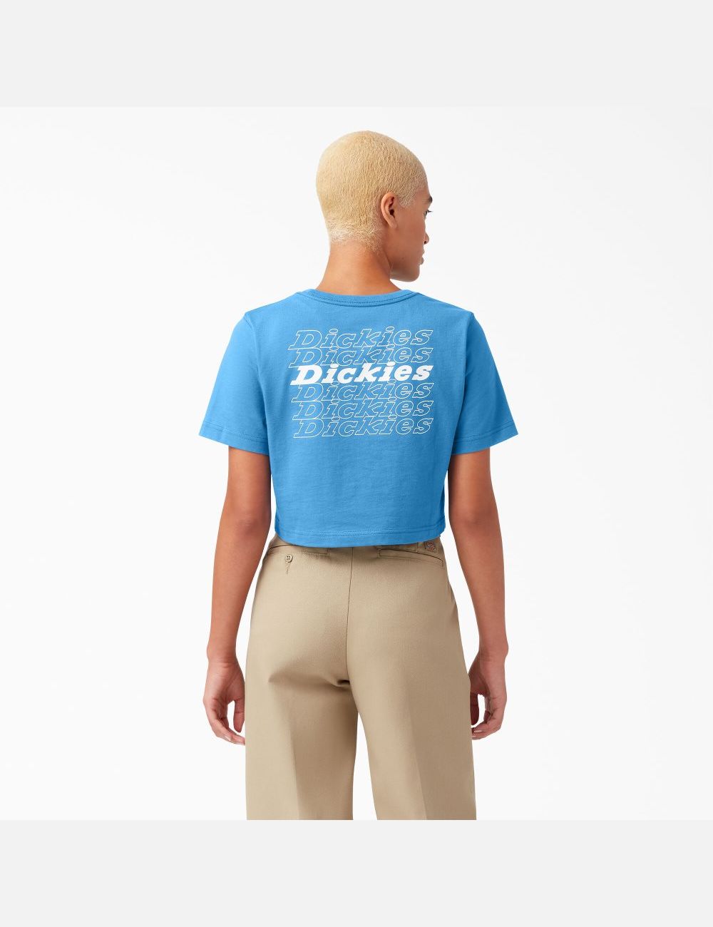 Bright Cobalt Dickies Cropped Graphic T-Shirts | 405YVTSCE