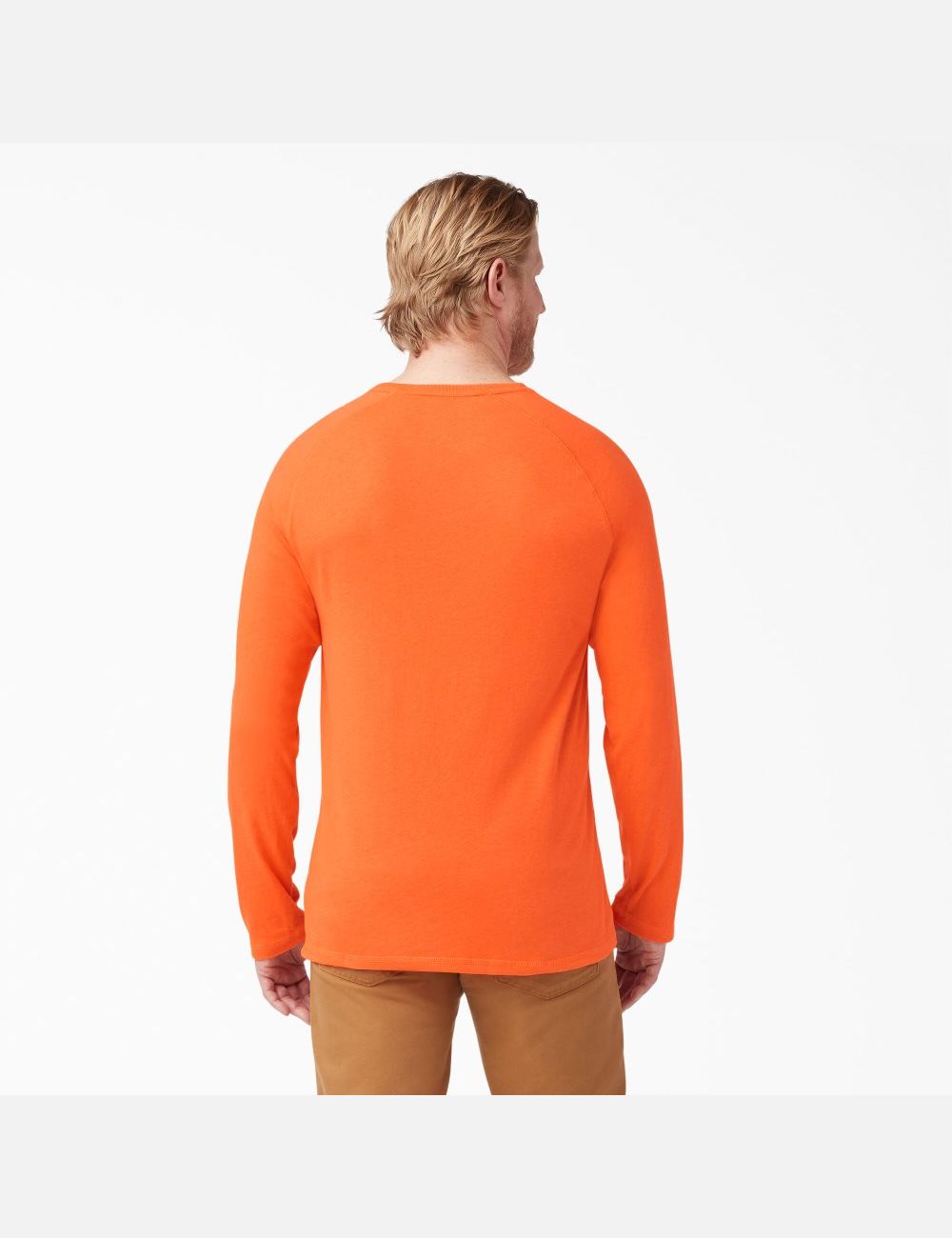 Bright Orange Dickies Cooling Long Sleeve Shirts | 204MEPHSI