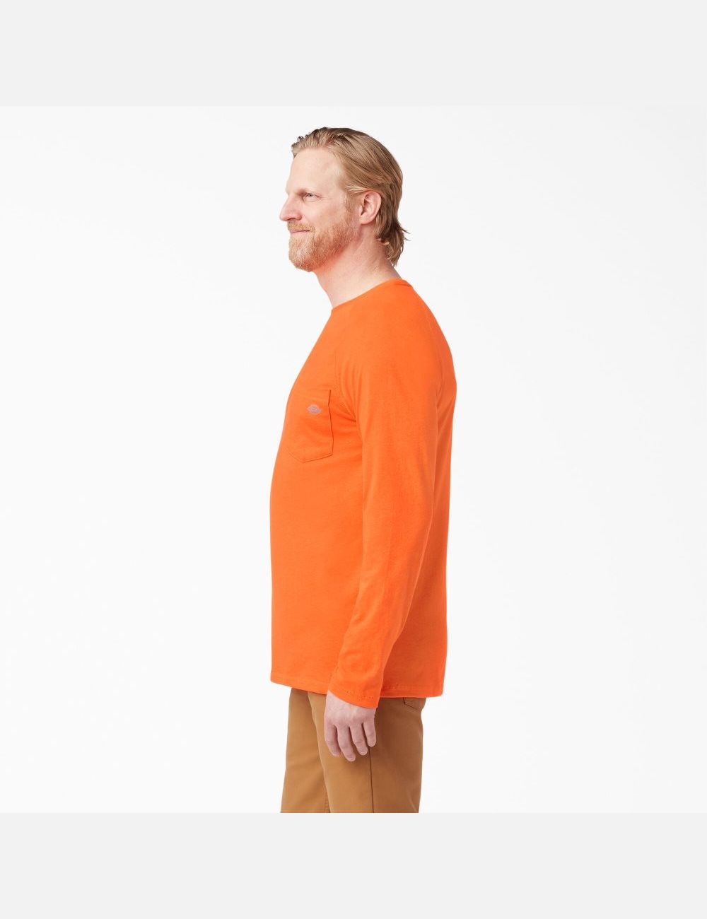 Bright Orange Dickies Cooling Long Sleeve Shirts | 204MEPHSI