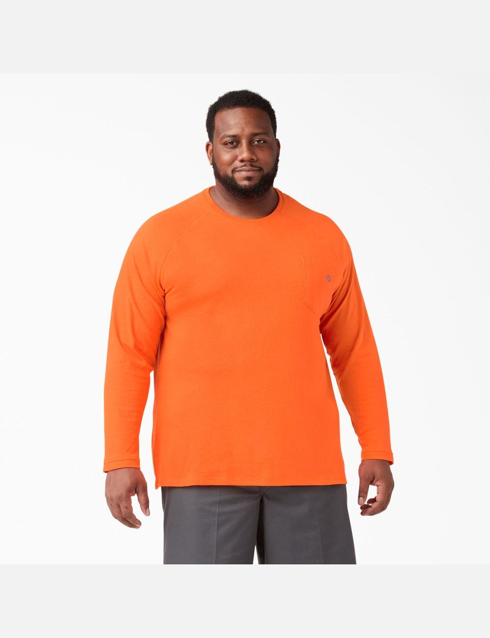 Bright Orange Dickies Cooling Long Sleeve Shirts | 204MEPHSI